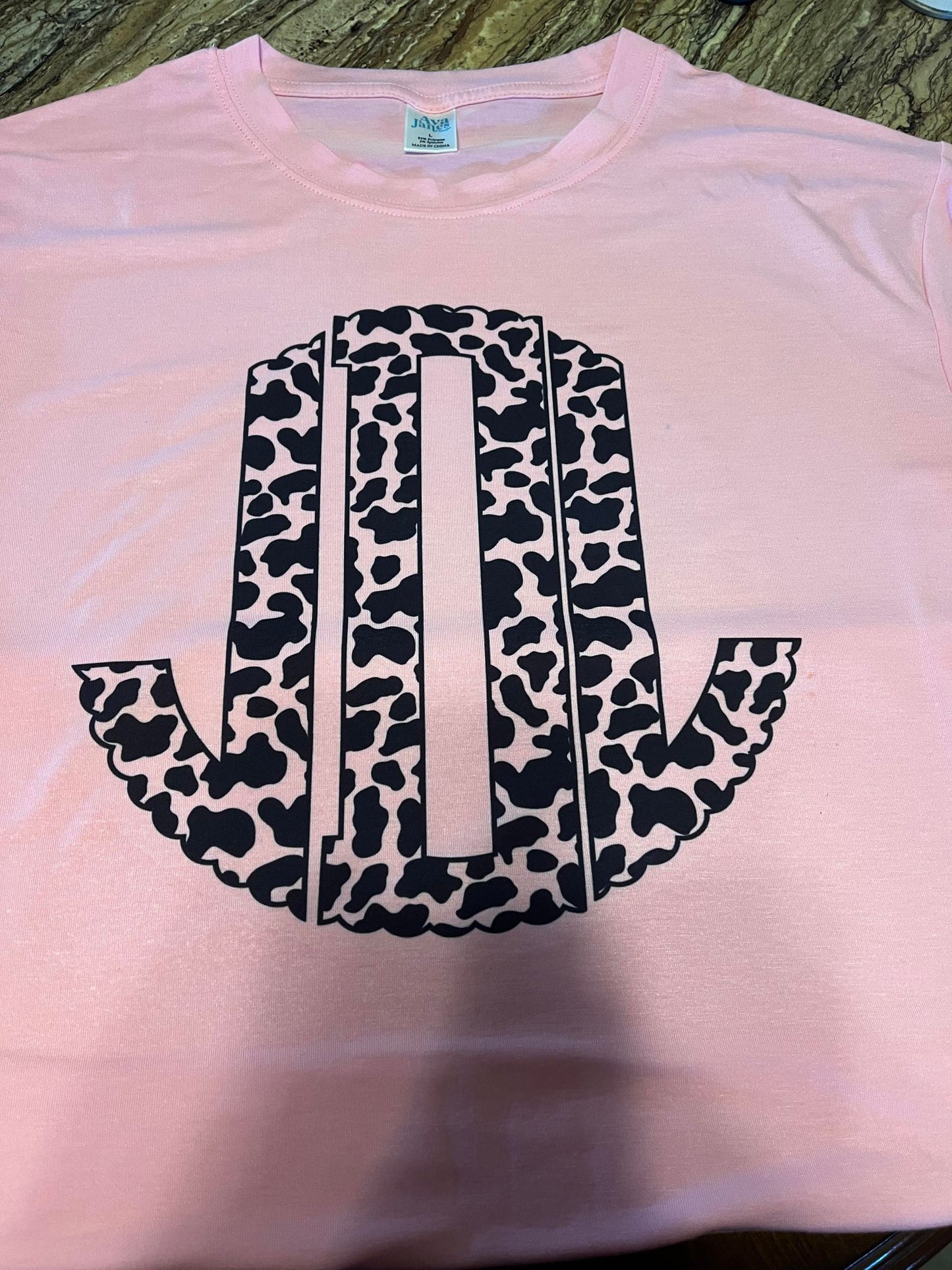 COW PRINT MONOGRAM